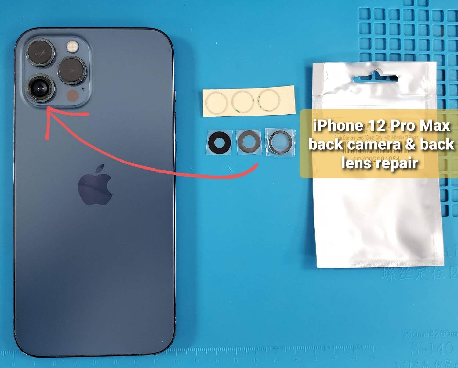 I phone 12 pro max, Back Camera & Back lens repair (1)